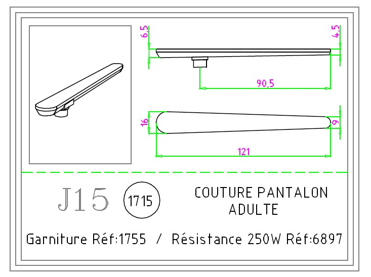 JEANNETTE J15 OUVERTURE CÔTÉ PANTALON