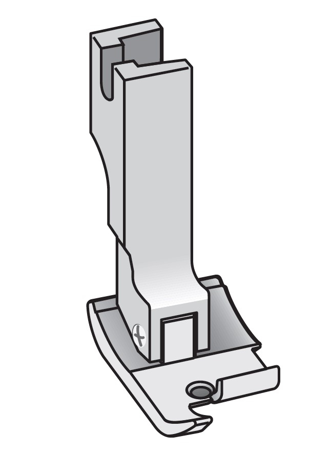 PIED ARTICULÉ BORDEUR 9MM - SIMPLE