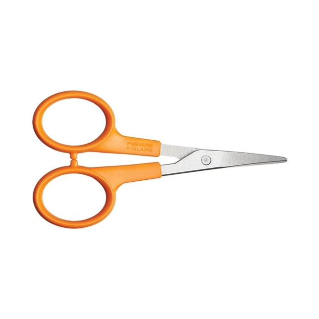 CISEAUX A BRODER LAMES COURBE FISKARS 10CM