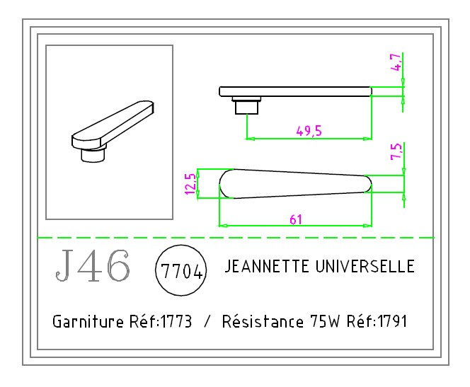 JEANNETTE UNIVERSELLE J46