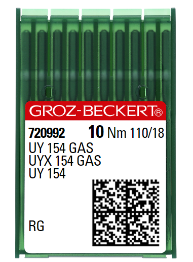 AIGUILLE MACHINE UY 154 GAS-RG-N° 110-CHROME-720992