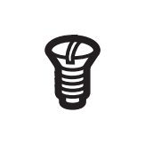 SCREW, FLAT SM4.37-40X8   [BROTHER 100032003]