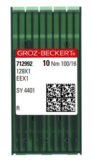AIGUILLE MACHINE 129X1-R-N° 100-CHROME-712992 (10aig)