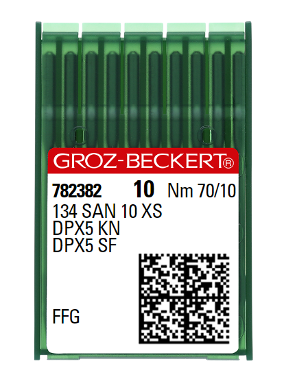 AIGUILLE MACHINE 134 SAN 10 XS-FFG-CHROME (boite de 100)