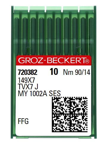 AIGUILLE MACHINE 149X7-FFG-N° 90-CHROME-720382 (10aig)