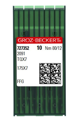 AIGUILLE MACHINE 2091-FFG-N° 80-CHROME-727352 (boite de 100)