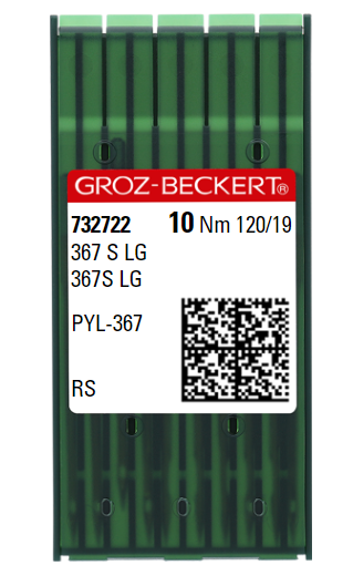 AIGUILLE MACHINE 367 S LG-RS-N°120-CHROME (boite de 100)