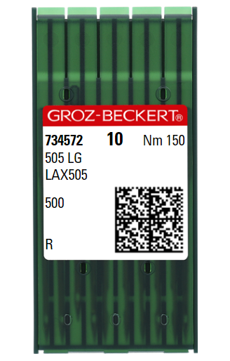 AIGUILLE MACHINE 505 LG-R-N° 150-CHROME-734572 (boite de 100)