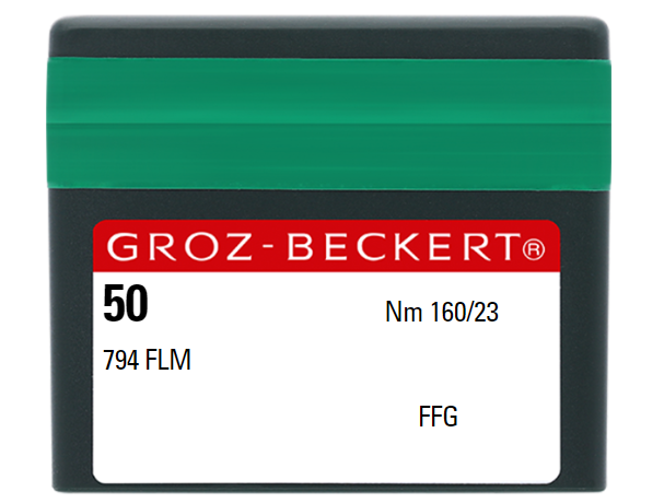 AIGUILLE MACHINE 794 FLM-FFG-N°160-CHROME-764752 (boite de 50)