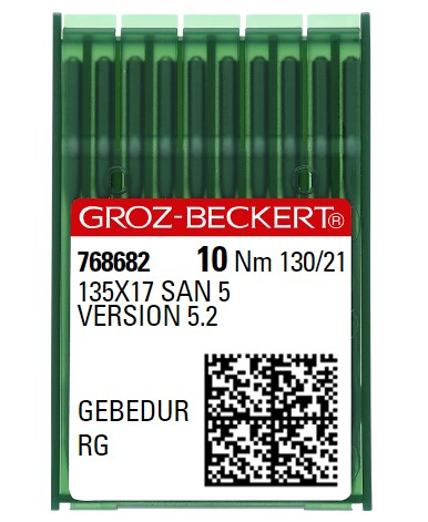 AIGUILLE MACHINE 135X17 SAN 5-RG-N° 130-GEBEDUR-768682 (10aig)