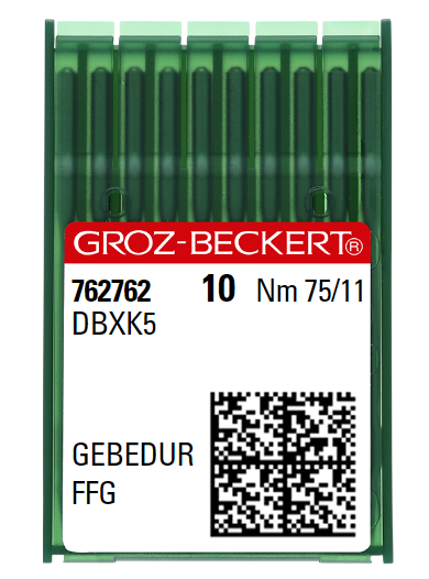 AIGUILLE MACHINE DBXK5-FFG-N°75-GEBEDUR-762762 (10aig)
