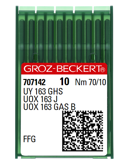 AIGUILLE MACHINE UY 163 GHS-FFG-N° 70-CHROME-707142 (10aig)