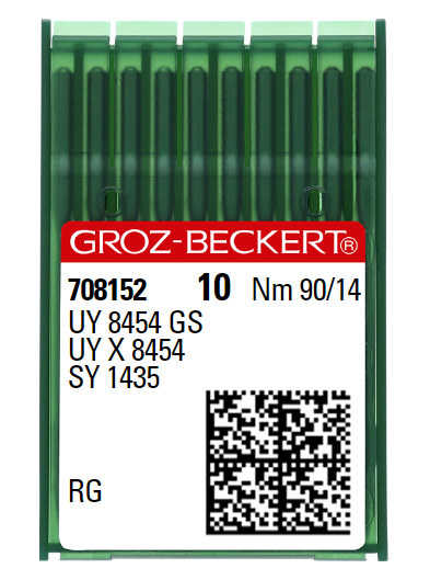 AIGUILLE MACHINE UY 8454 GS-RG-N° 90-CHROME-708152 (boite de 100)