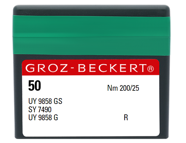 AIGUILLE MACHINE UY 9858 GS-R-N° 200-CHROME-753932 (50aig)