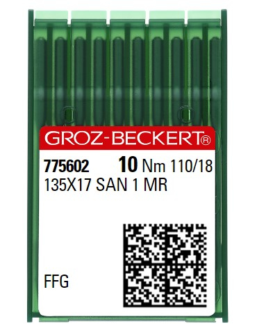 AIGUILLE MACHINE 135X17 SAN 1 MR-FFG-CHROME (boite de 100)
