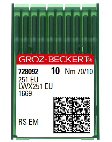 AIGUILLE MACHINE 251 EU-RS EM-CHROME (10aig)