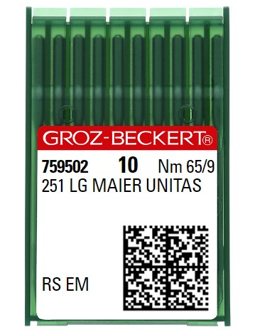 AIGUILLE MACHINE 251 LG MAIER UNITAS-RS EM-CHROME (boite de 100)
