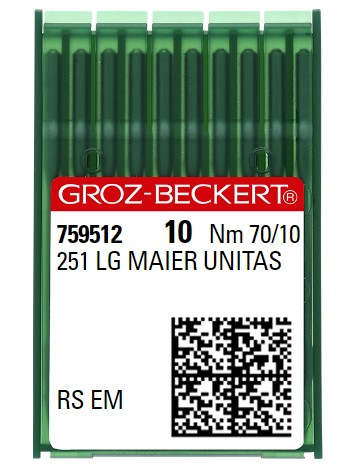 AIGUILLE MACHINE 251 LG MAIER UNITAS-RS EM-CHROME (boite de 100)