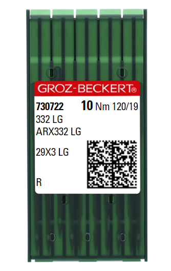 AIGUILLE MACHINE 332 LG-R-CHROME (boite de 100)