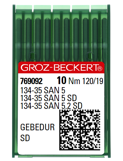 AIGUILLE MACHINE 134-35 SAN 5-SD-GEBEDUR (boite de 100)