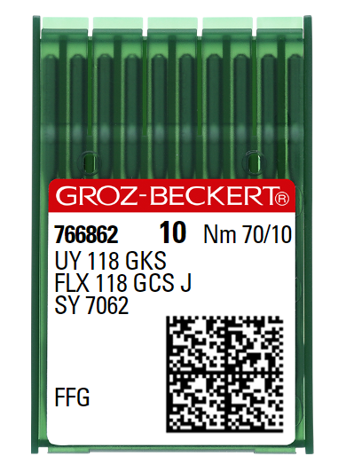 AIGUILLE MACHINE UY 118 GKS-FFG-CHROME (boite de 100)