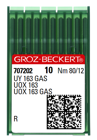 AIGUILLE MACHINE UY 163 GAS-R-CHROME (boite de 100)
