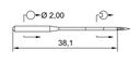 AIGUILLE MACHINE 134-35-LR-GO-CHROME (boite de 100)