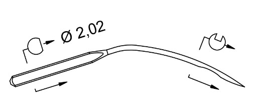 AIGUILLE MACHINE 251 LG-R-CHROME (10aig)