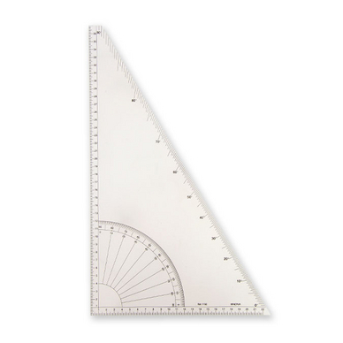 [B12535] EQUERRE RAPPORTEUR RIGIDE 35 CM