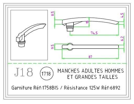 [01718] JEANNETTE J18 MANCHES