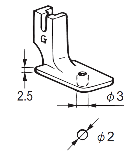 [158592001] PRESSER FOOT G