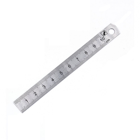 [B05110] REGLET INOX DOUBLE GRADUATION 10 CM