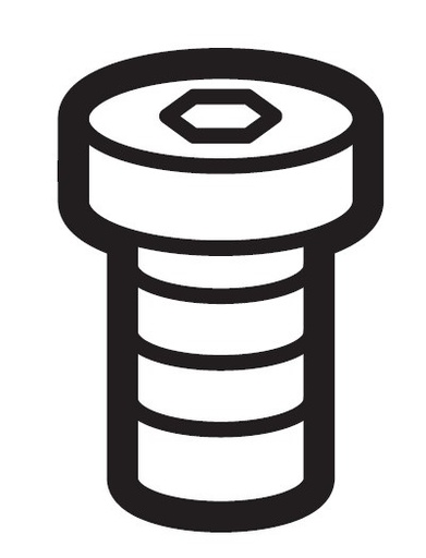 [148536001] SCREW, W/SOCKET SM4.37-40X4.2