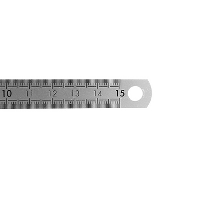 [REG15] REGLET INOX DOUBLE GRADUATION 15 CM
