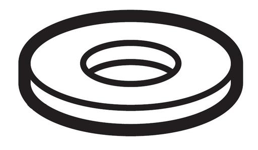 [025060136] WASHER, PLAIN S 6