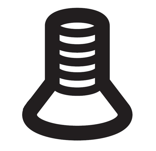 [S34438001] SCREW FLAT SM3.18-40 X 4