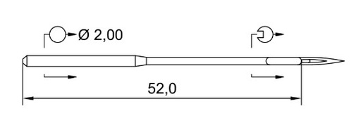 [SH328R/130] AIGUILLE MACHINE 328-R-N° 130-CHROME (boite de 100)
