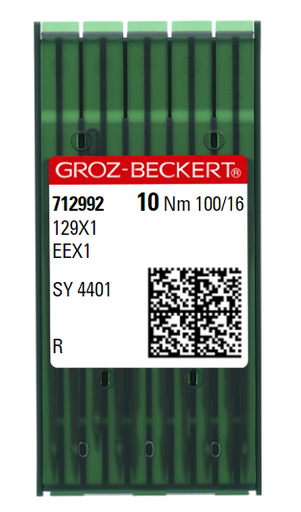 [GB129X1R/100] AIGUILLE MACHINE 129X1-R-N° 100-CHROME-712992 (boite de 100)