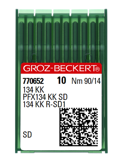 [GB134KKSD/090] AIGUILLE MACHINE 134 KK-SD-N° 90-CHROME-770652 (10aig)