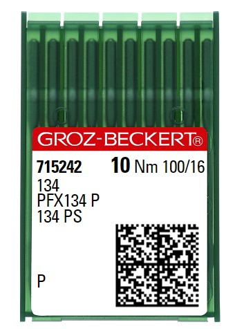 [GB134P/100] AIGUILLE MACHINE 134-P-N° 100-CHROME-715242 (boite de 100)