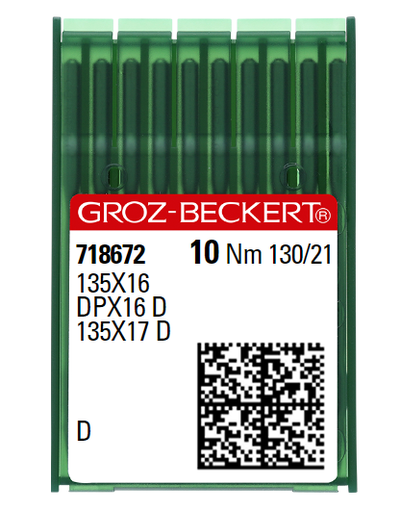 [GB135X16TRI/125] AIGUILLE MACHINE 135X16-D-CHROME (10aig)