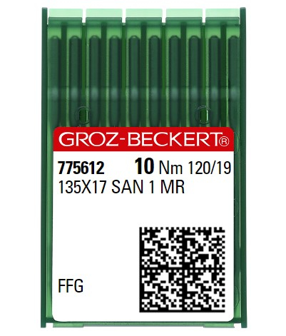 AIGUILLE MACHINE 135X17 SAN 1 MR-FFG-CHROME (boite de 100)