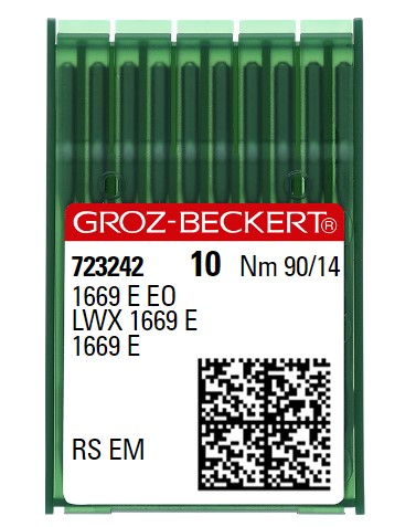 AIGUILLE MACHINE 1669 E EO-RS EM-CHROME (x 100)
