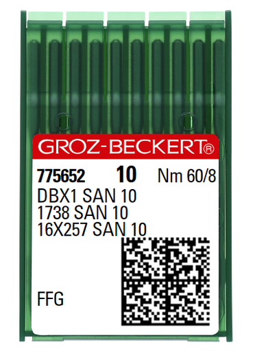 [GB1738SAN10SES/060] AIGUILLE MACHINE DBX1 SAN 10-FFG-N° 60-CHROME (boite de 100)