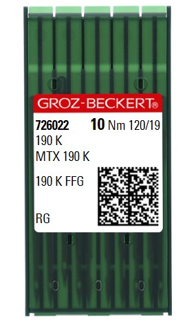 AIGUILLE MACHINE 190 K-RG-N° 120-CHROME-726022 (x 100)