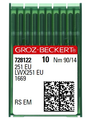 AIGUILLE MACHINE 251 EU-RS EM-CHROME (10aig)