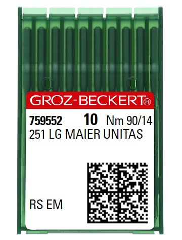 AIGUILLE MACHINE 251 LG MAIER UNITAS-RS EM-CHROME (boite de 100)