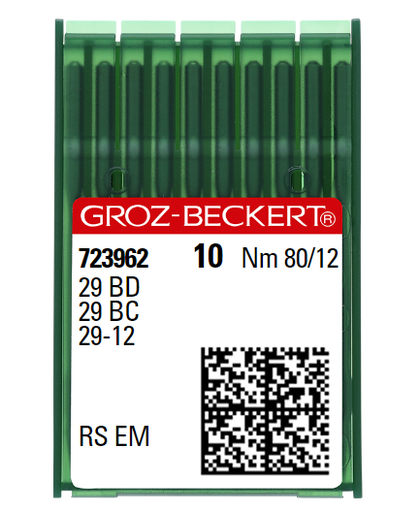 [GB29BD/080] AIGUILLE MACHINE 29 BD-RS EM-N° 80-CHROME-723962 (boite de 100)