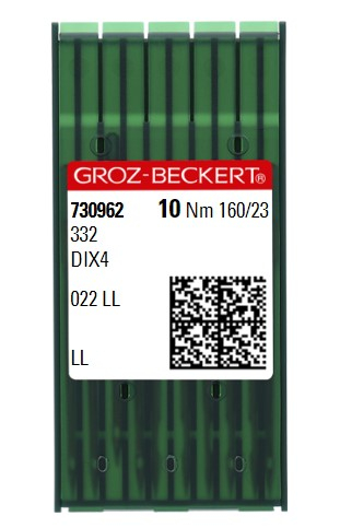 [GB332LL/160] AIGUILLE MACHINE 332-LL-N° 160-CHROME-730962 (boite de 100)