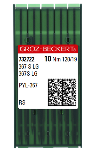 [GB367SLG/120] AIGUILLE MACHINE 367 S LG-RS-N°120-CHROME (boite de 100)
